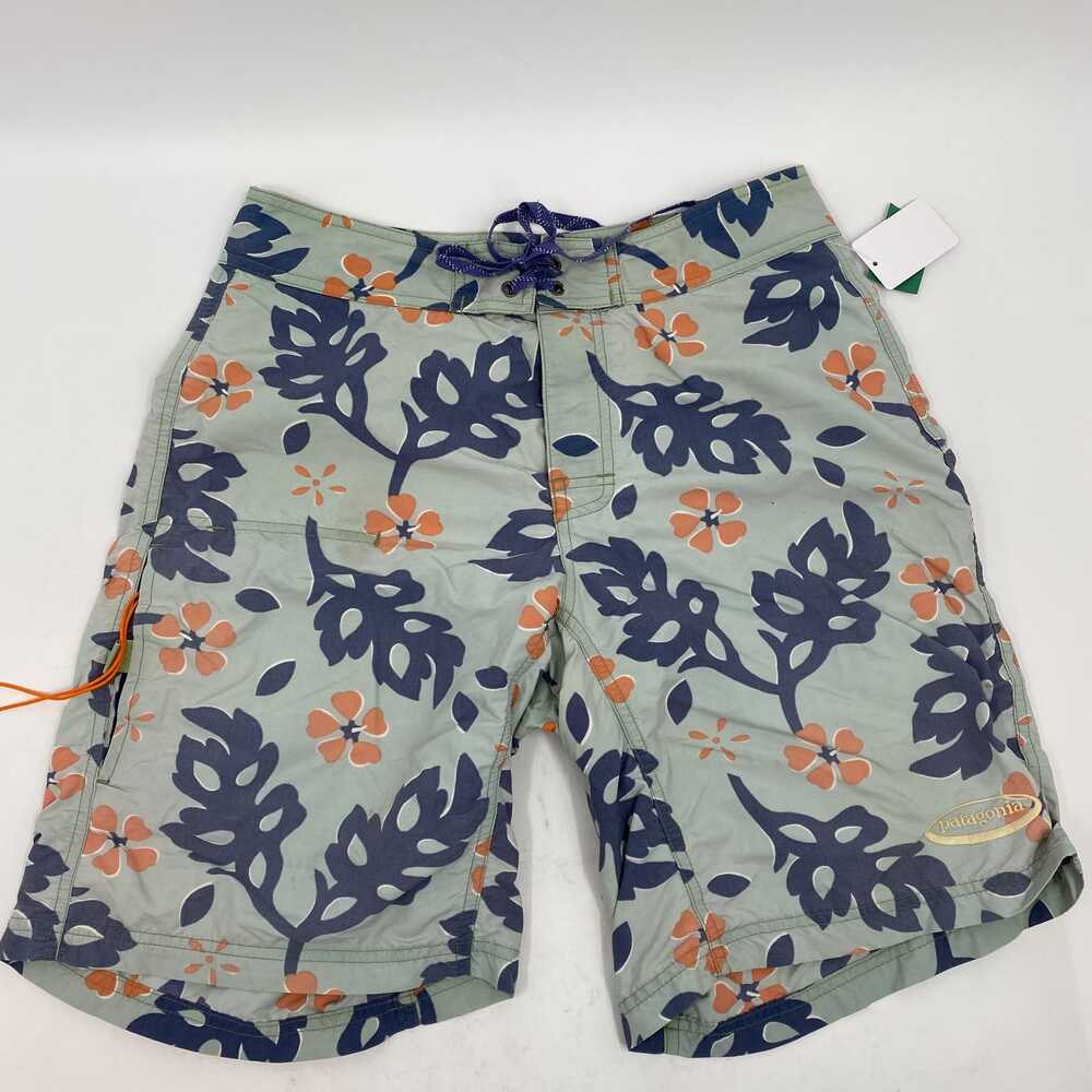 Patagonia Blue Floral Swim Trunks | Regular 29 Men’s Summer Polyamide - Picture 4 of 9